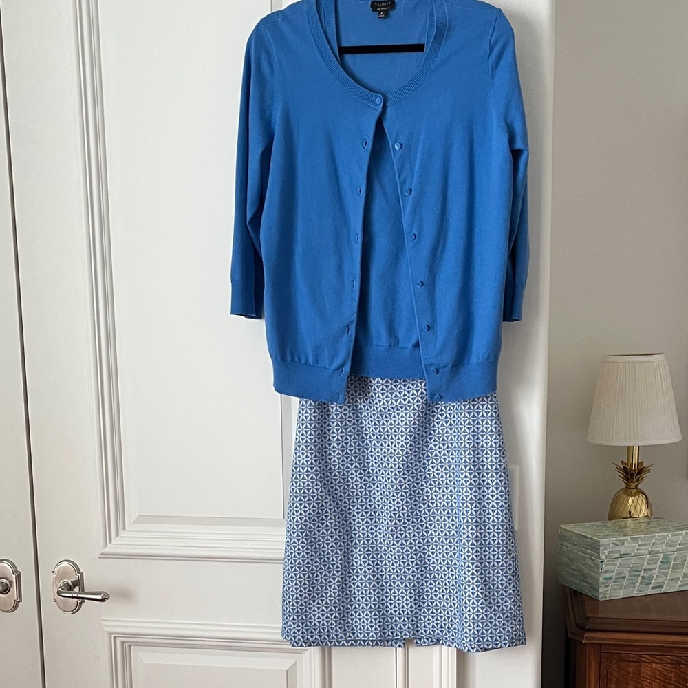 Talbots skirt & camisole & Cardigan